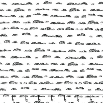 Capsule Pacha - On the Horizon Black White Yardage