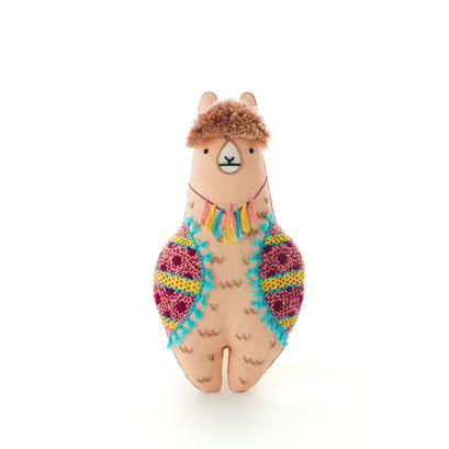 D.I.Y. Embroidered Doll Kit - Llama