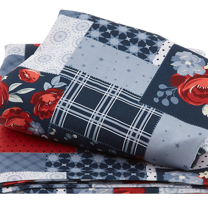 American Dream - Wideback Patchwork Navy 3 Yard Cut