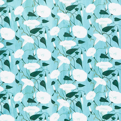 Daybreak - Morning Glories Blue Yardage