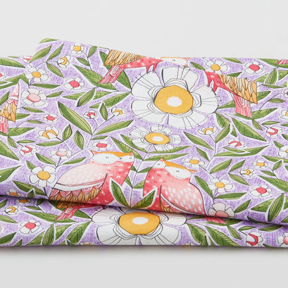 Well Owl Be - Owl Pals Purple 2 Yard Cut