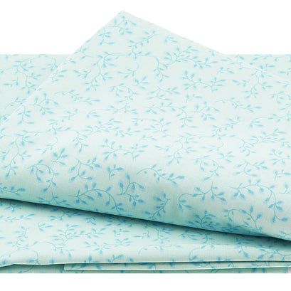 Folio - Viney Leaves Baby Blue 108" Wide 3 Yard Cut