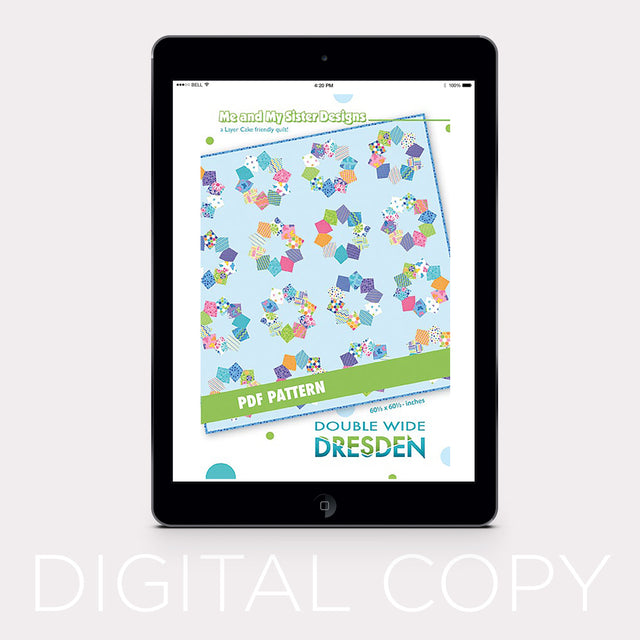 Digital Download - Double Wide Dresden Quilt Pattern Primary Image