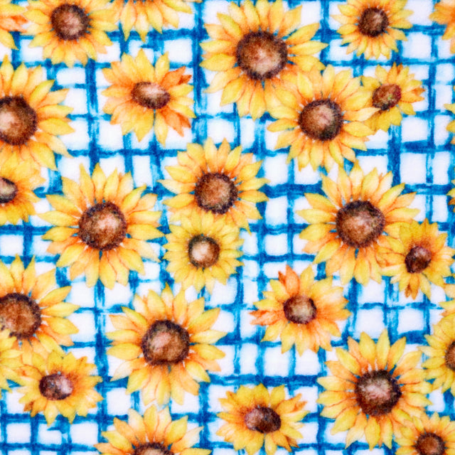 Luxe Cuddle® - Seal Sunflowers Mango Yardage Primary Image