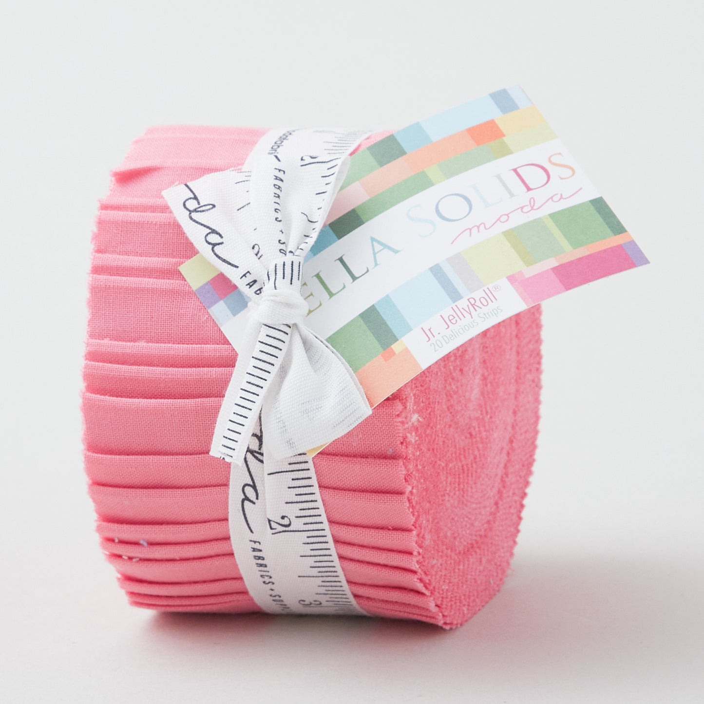 Bella Solids 30's Pink Junior Jelly Roll Primary Image