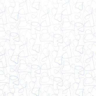 Abstract Collage - Squiggly Lines Lavender Yardage