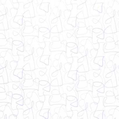 Abstract Collage - Squiggly Lines Lavender Yardage