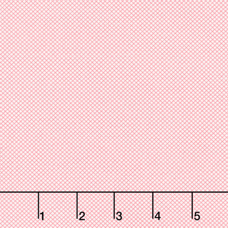 Franny’s Flowers - Bias Grid Pink Yardage