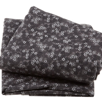 Tranquil 2 Flannel - Packed Small Daisy Allover Dark Gray 108" Wide 3 Yard Cut