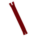 Red 7" Polyester Zipper Primary Image