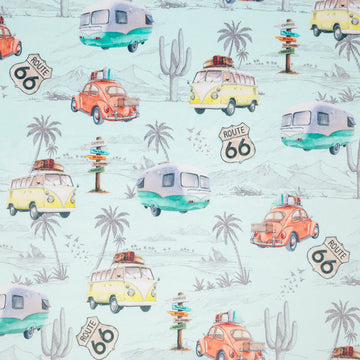 Cuddle® Prints - Route 66 Ice Digitally Printed Yardage Primary Image