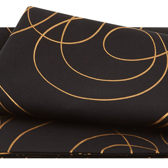 Silverstone: Neutral Dawn - Onyx Swirls Metallic 2 Yard Cut