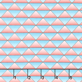 Lush Triangles - Pink Carnation Yardage