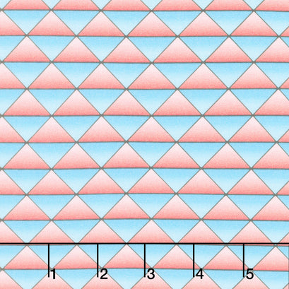 Lush Triangles - Pink Carnation Yardage