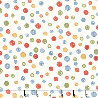 Common Threads - Buttons Cream Yardage