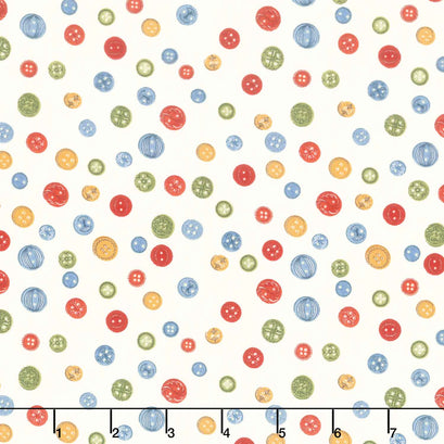 Common Threads - Buttons Cream Yardage