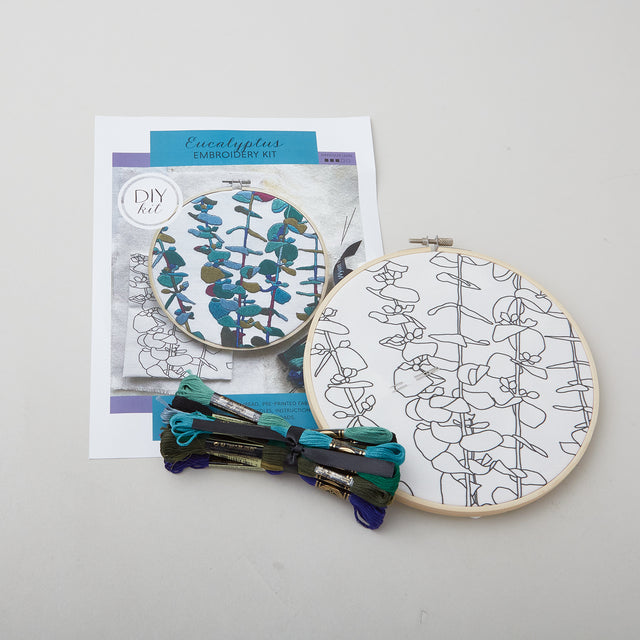 Eucalyptus Botanical Embroidery Kit
