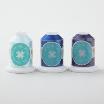 Missouri Star Blues 40 Wt Polyester Thread Stash Builder 3 Pack Primary Image