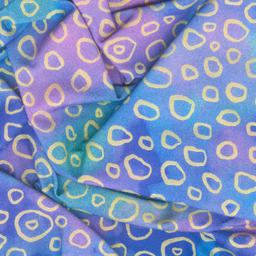 Chromaticity - Circles Celestial Metallic Yardage Alternative View #1