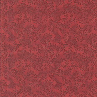 Wilmington Essentials - Swirling Leaves Scarlet Red Yardage