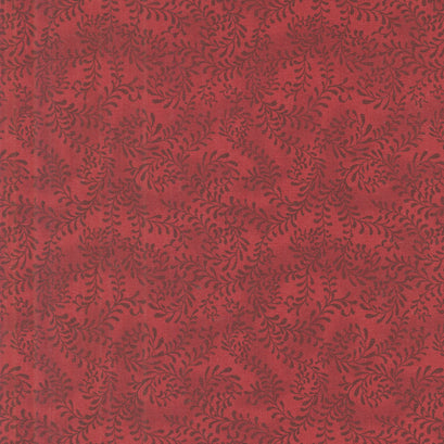 Wilmington Essentials - Swirling Leaves Scarlet Red Yardage