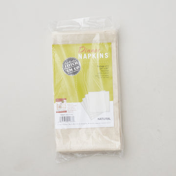 Stitch 'Em Up Dinner Napkins - Set of four - Natural Alternative View #1