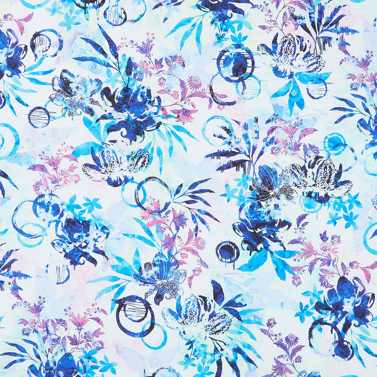 Wild Vista - Floral Hyacinth Yardage Primary Image