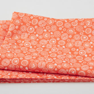 Sew Seeds of Love - Circles of Love Orange 2 Yard Cut