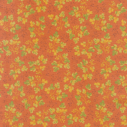 Acorn Harvest - Scattered Branches Pumpkin Yardage