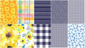 Sunflower Check Favorites 10" Squares - 40 Piece Alternative View #2