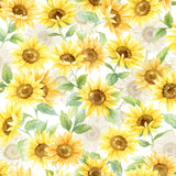 Cloud Cuddle® Print - Sunflowers Sunshine Yardage Primary Image