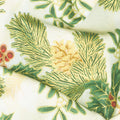 Holiday Flourish Holiday - Holly Ivory Metallic Yardage Alternative View #1