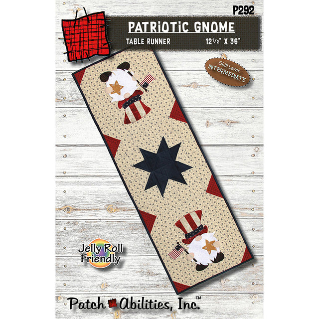 Patriotic Gnome Table Runner Pattern Primary Image