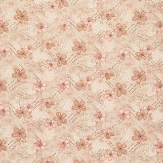 Froth and Bubble - Mixed Media Pink Yardage