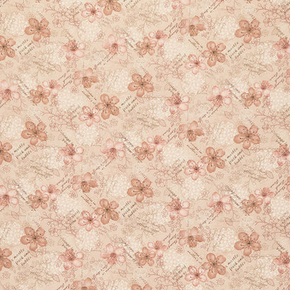 Froth and Bubble - Mixed Media Pink Yardage