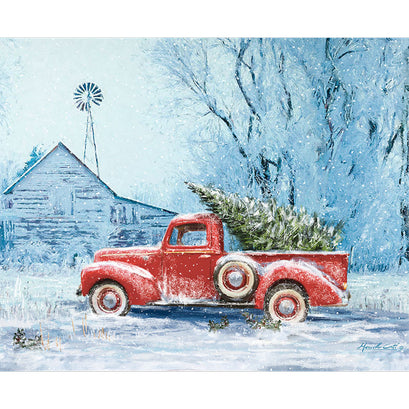 Picture a Christmas - Red Truck Christmas Tree Multi Panel