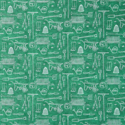 Plant with Love - Toile Green Yardage