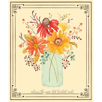 Adel in Autumn - Floral Cream Panel