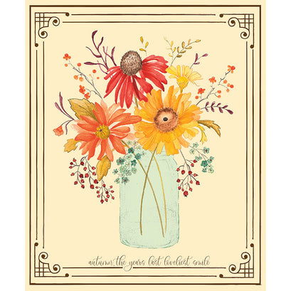 Adel in Autumn - Floral Cream Panel