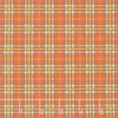 Adel in Autumn - Plaid Persimmon Yardage