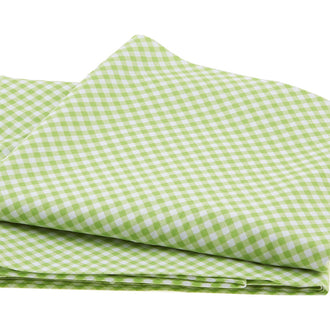 Adventure Time - Gingham Green 2 Yard Cut