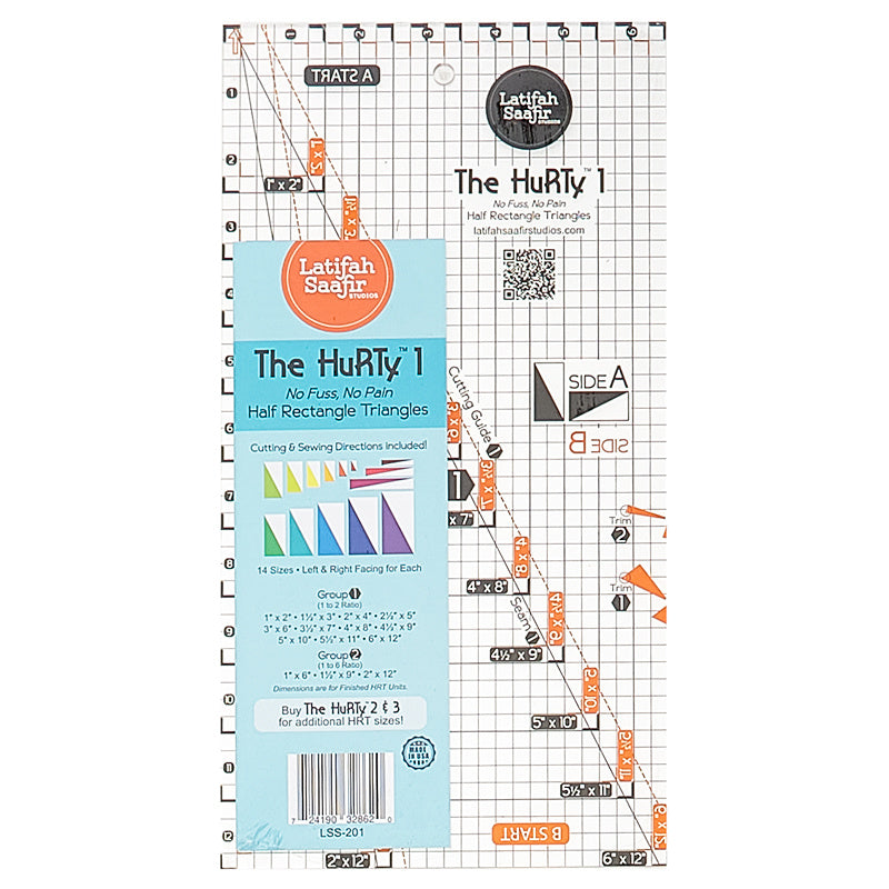 The HuRTy™ 1 - Half Rectangle Triangle Ruler Alternative View #1