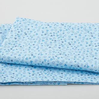 Best Bits - Mini Hearts Blue 2 Yard Cut