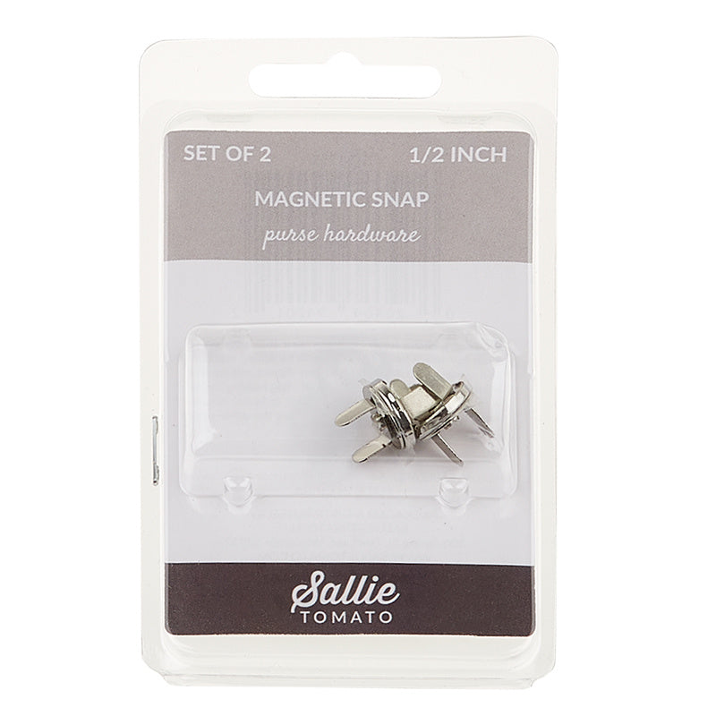 Sallie Tomato Magnetic Snaps - Set of Two 1/2" Nickel Alternative View #1