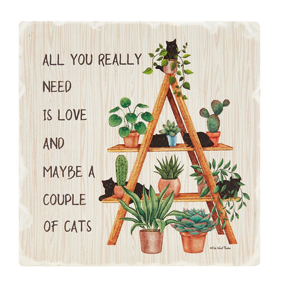 Couple of Cats Coaster