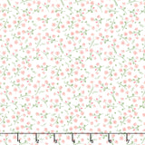 Juliette - Small Floral Coral Yardage Primary Image