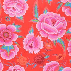 Kaffe Collective - August 2022 - Warm ColorwayEmbroidered Shawl Magenta Yardage Primary Image