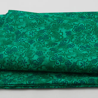 Isadora - Tonal Floral Evergreen 108" Wide 3 Yard Cut