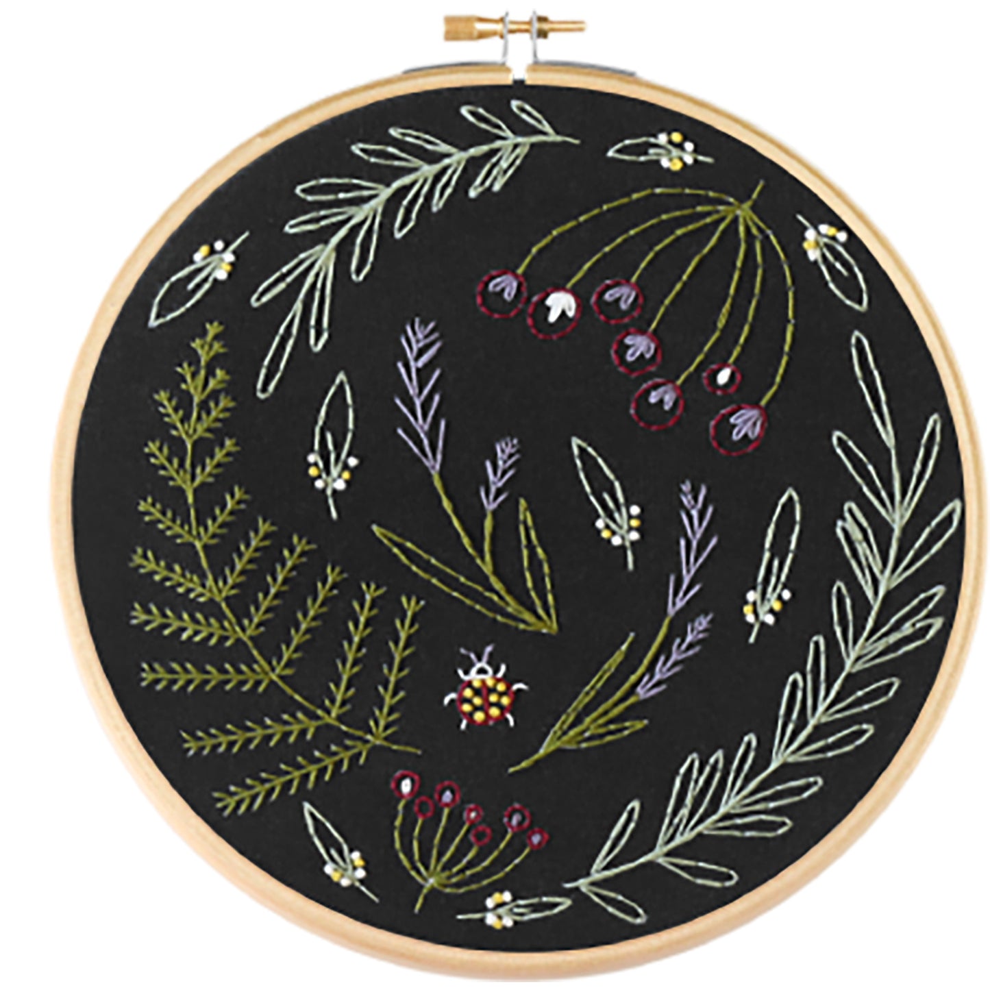 Black Wildwood Embroidery Kit Alternative View #1