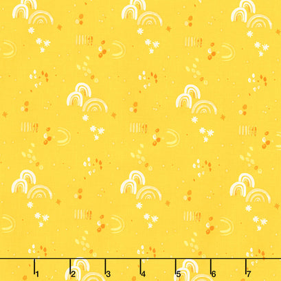 Aerial - Ochre Embellishment Yardage